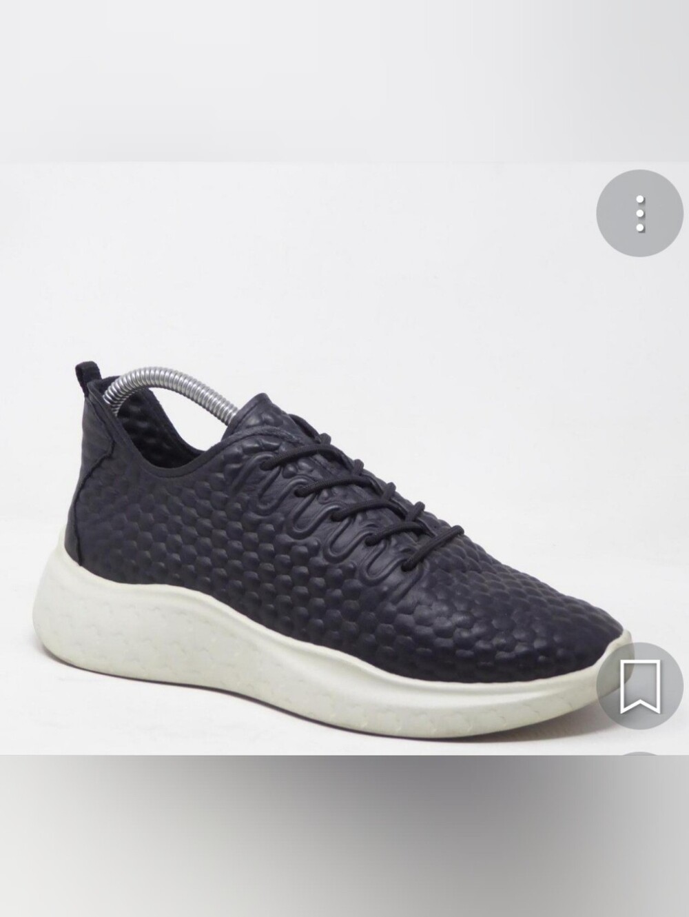 Ecco Texture Leather Women's Trainer Sneakers Size 8.5